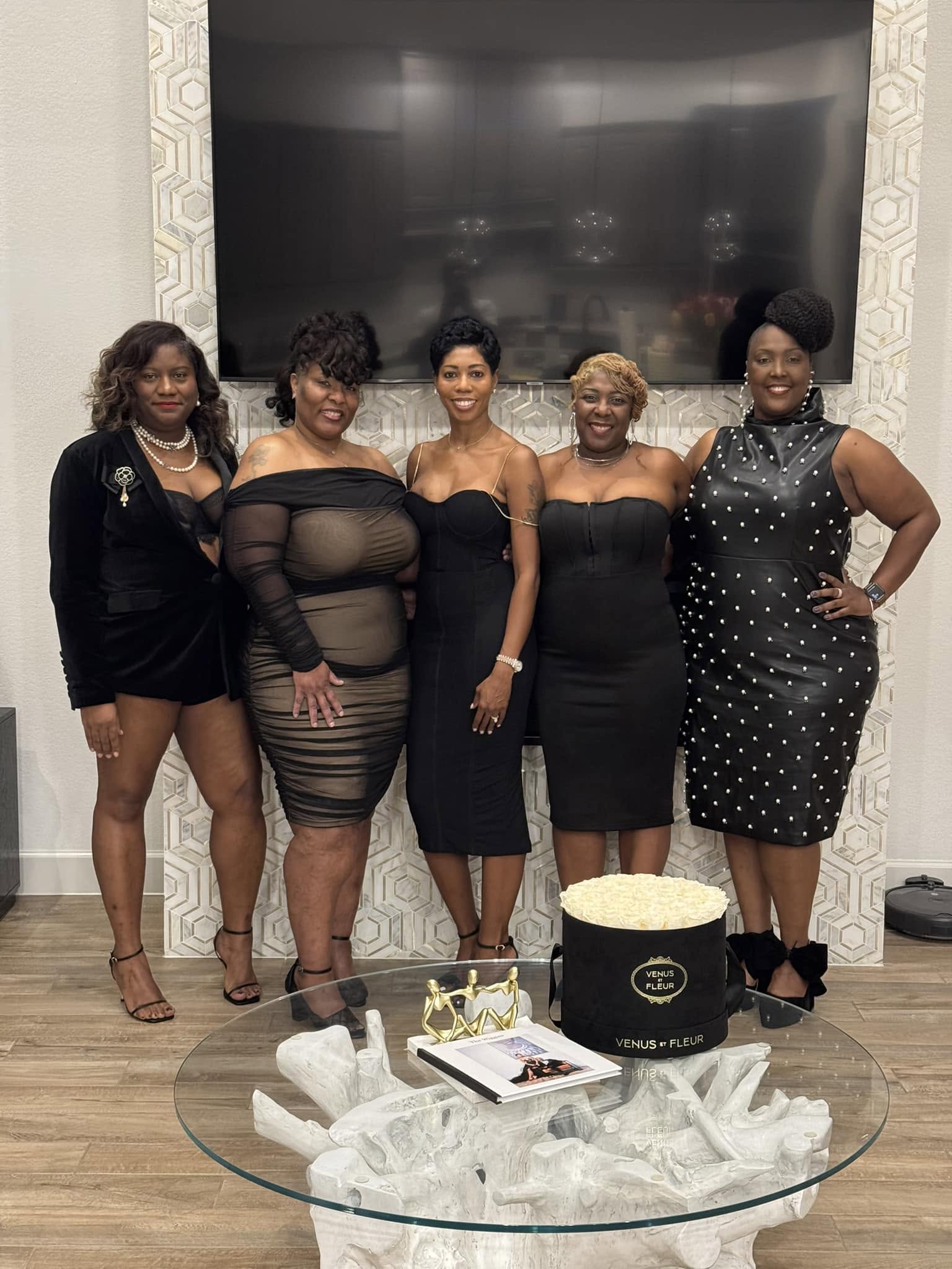 Mary's friends dressed up together